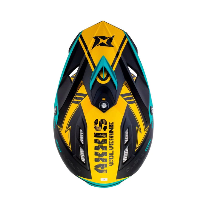 Axxis Wolverine B3 MX Kids Y-L Helmet (Matt Yellow)