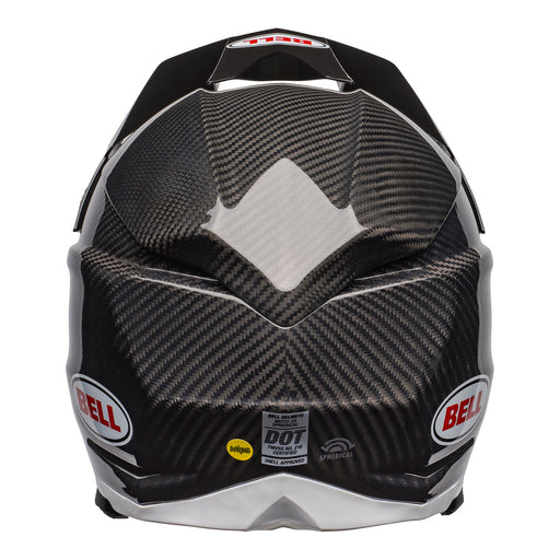 Bell MX 2023 Moto-10 Spherical Mips Adult Helmet (Gloss Black Carbon/White | UK Size: XS)
