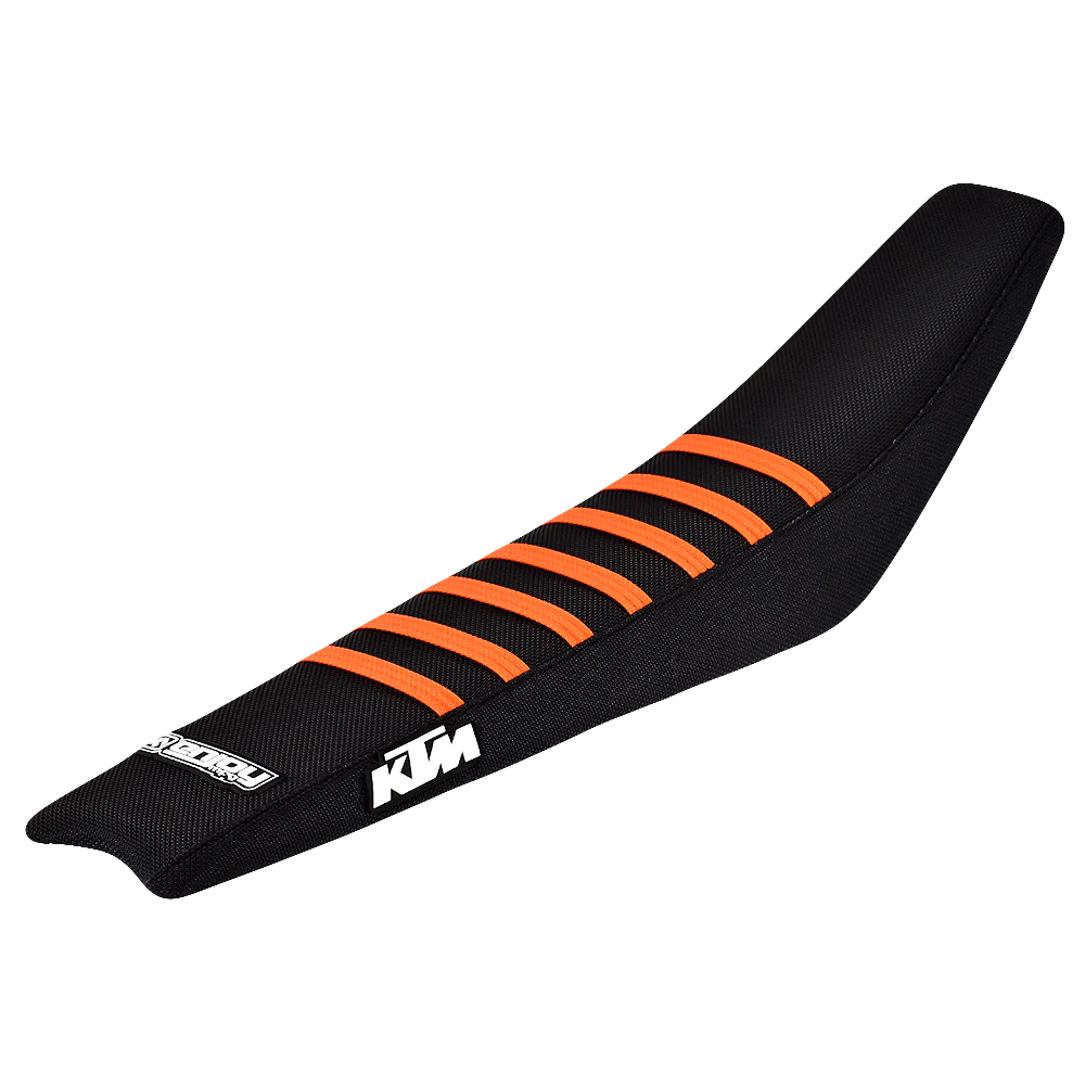 Enjoy Manufacturing KTM Seat Cover Ribbed Logo TLD Black (SX SXF 2007 - 2010 | EXC EXCF 2008 - 2011)