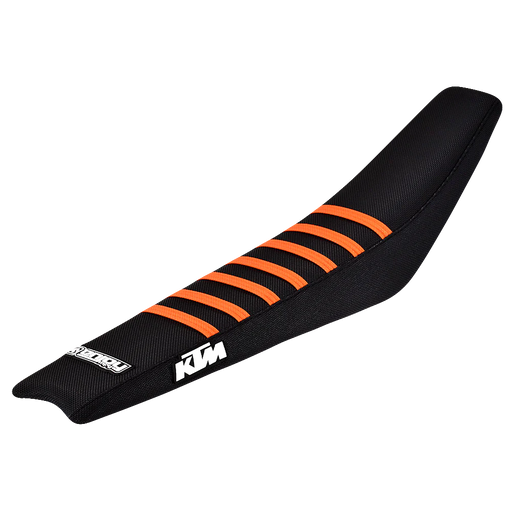 Enjoy Manufacturing KTM Seat Cover Ribbed Logo TLD Black (SX SXF 2007 - 2010 | EXC EXCF 2008 - 2011)