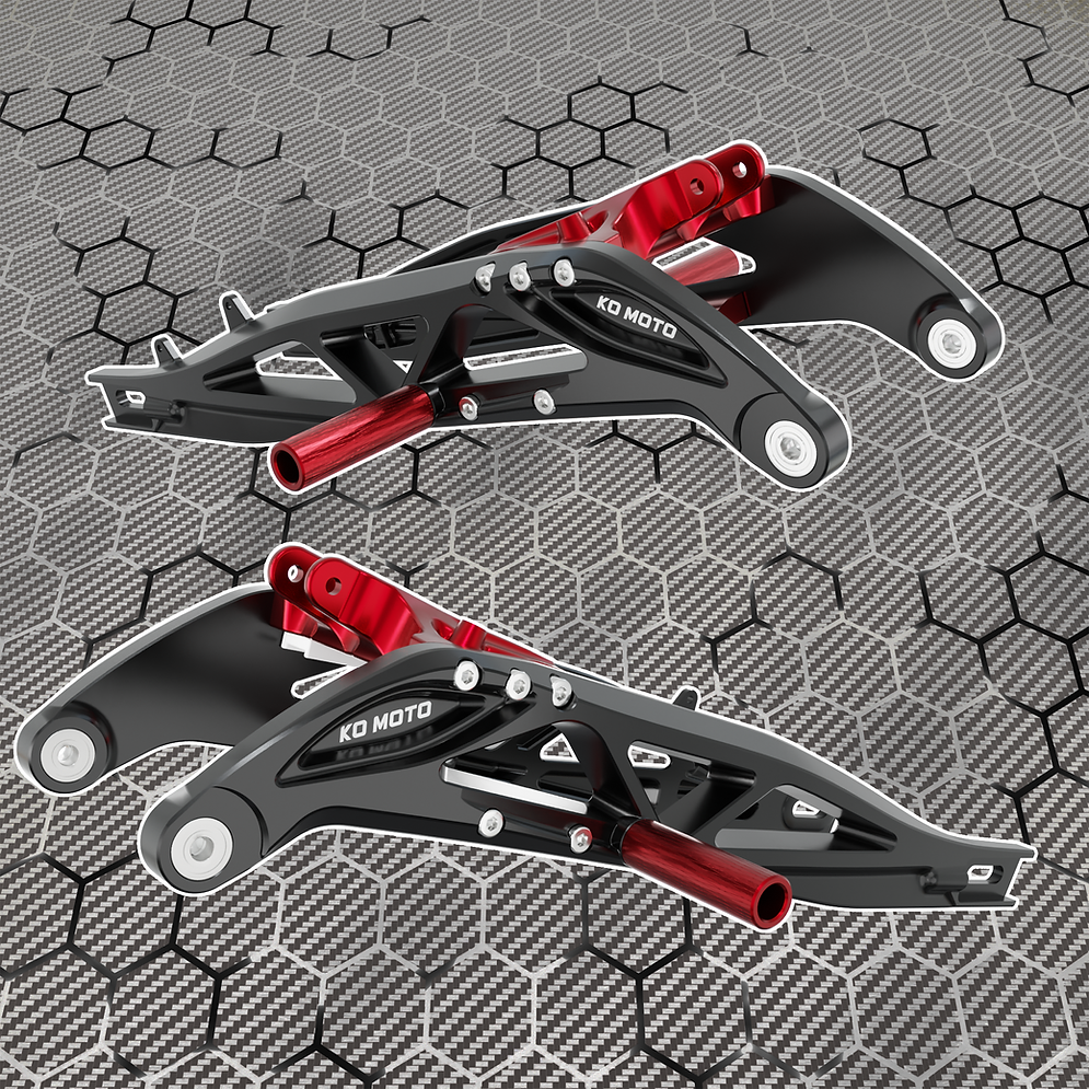 KO Swing Arm Upgrade With Stunt Pegs for Sur-Ron LBX & L1E