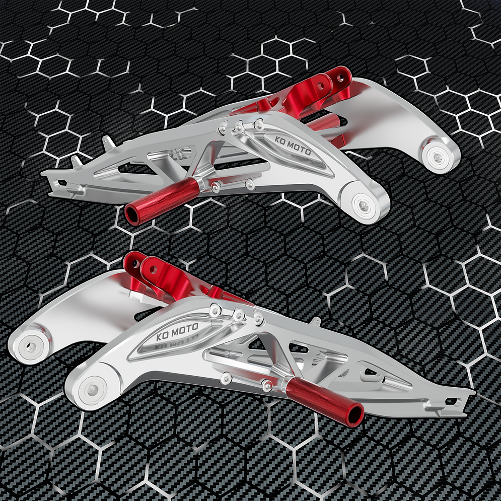 KO Swing Arm Upgrade With Stunt Pegs for Sur-Ron LBX & L1E