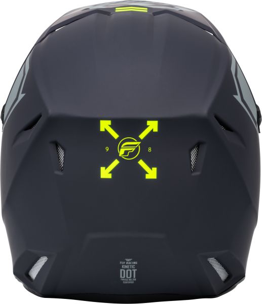 Fly Racing Kinetic Youth Menace Motocross Helmet (Matt Grey/Flou, UK Size: YS 48-49cm)