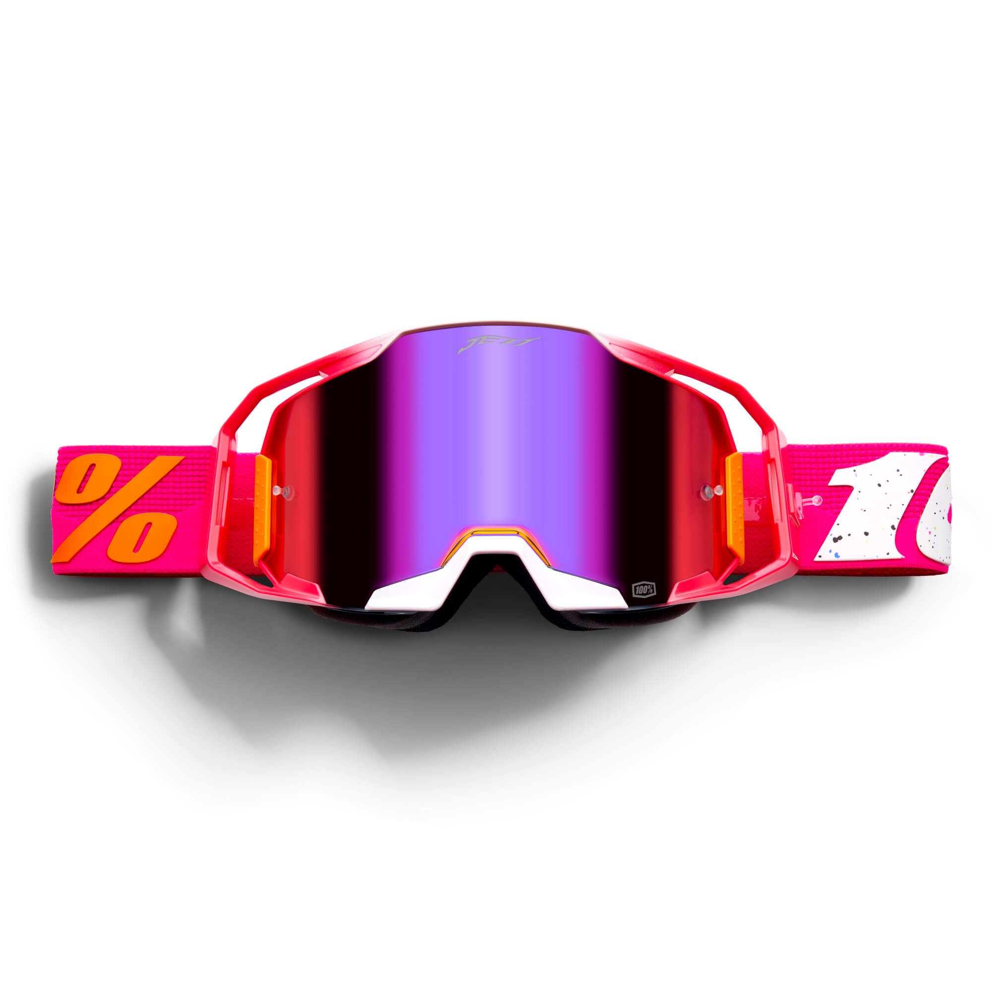 Jett Lawrence MX Goggles by 100% (Red)