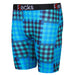 Cyan Plaid Boys Underwear