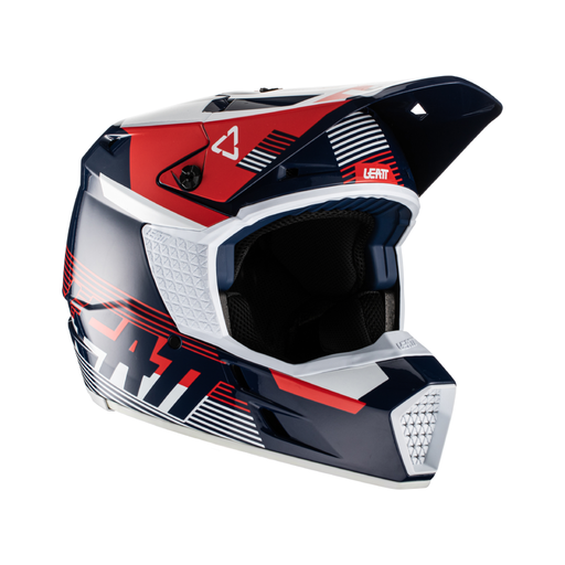 Leatt 3.5 Motocross Helmet (Red/White/Blue, UK Size: YM 51-52cm)