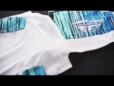 Fly Racing Kinetic Mesh Youth Motocross Pants (Red/White/Blue, Size: Y22)