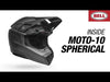 Bell MX 2023 Moto-10 Spherical Mips Adult Helmets (Rhythm Black/White | Size: 53-54 cm X Small) Video