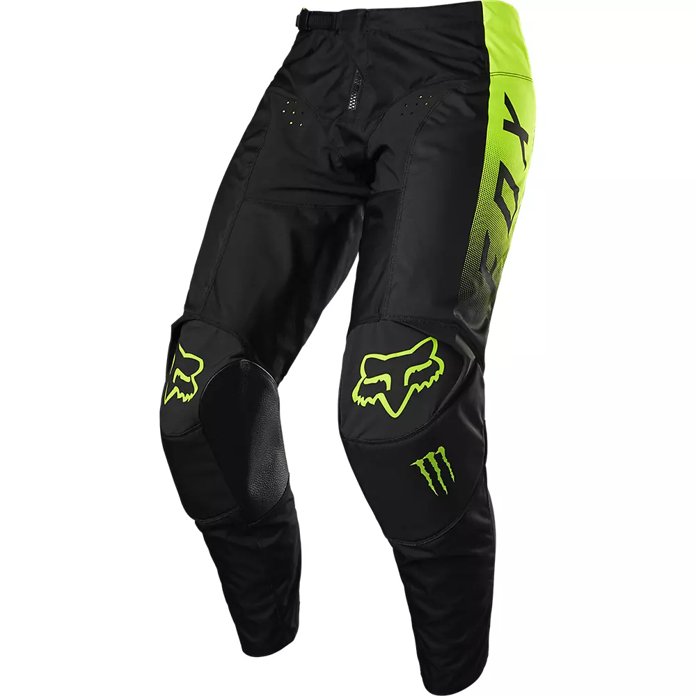 Fox Racing 180 Monster Motocross Pants (Black/Hi-Viz, UK Size: 28)