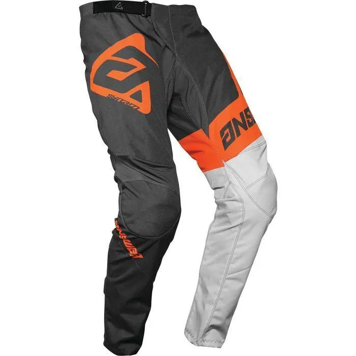 Answer Syncron Youth Motocross Pants (Charcoal/Gray/Orange, UK Size: Y24)