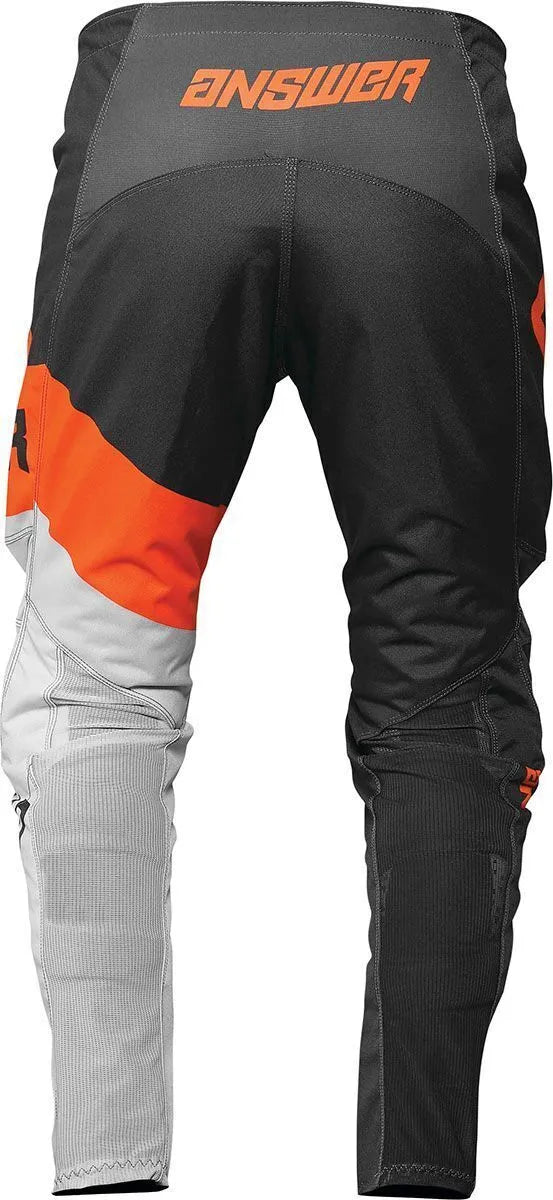 Answer Syncron Youth Motocross Pants (Charcoal/Gray/Orange, UK Size: Y24)