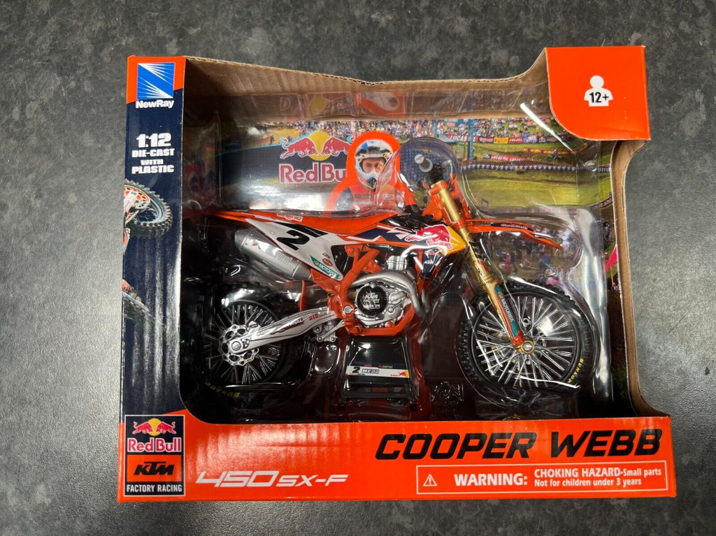 KTM SXF 450 1:12 Scale Model (Cooper Webb Red Bull 2022)