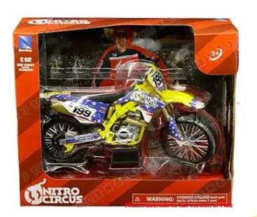 1:12 Scale Model of Travis Pastrana's Nitro Circus Suzuki RMZ450