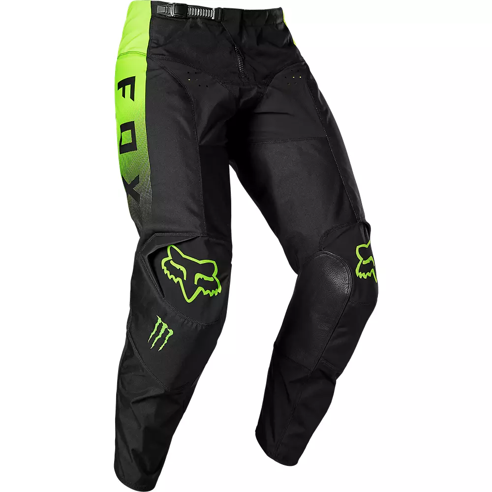 Fox Racing 180 Monster Motocross Pants (Black/Hi-Viz, UK Size: 28)