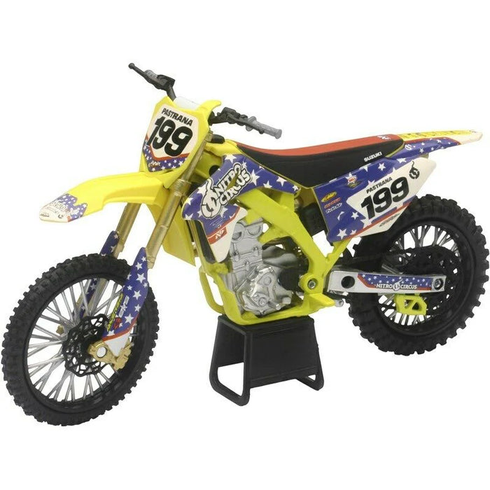 1:12 Scale Model of Travis Pastrana's Nitro Circus Suzuki RMZ450