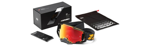 100% ARMEGA Goggle 91 Motocross Goggles (Mirror Gold Lens)