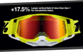 100% ACCURI 2 MX Goggles (Neon/Red - Mirror Red/Blue Lens)