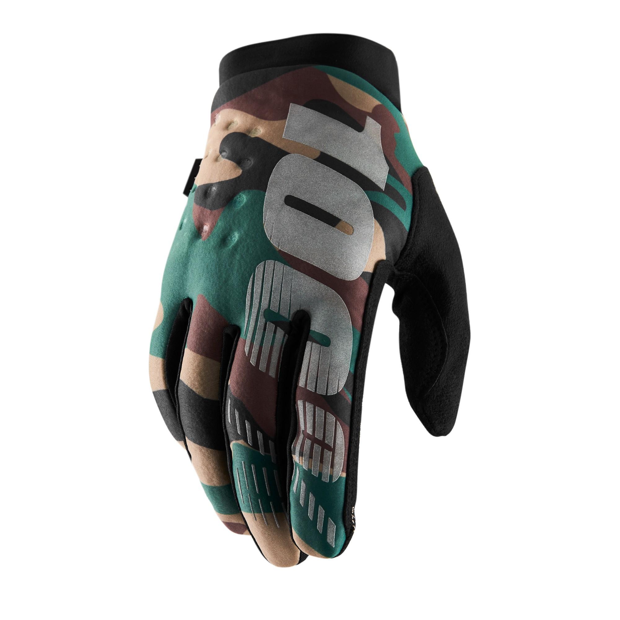 100 Percent Brisker Cold Weather MX Gloves Camo