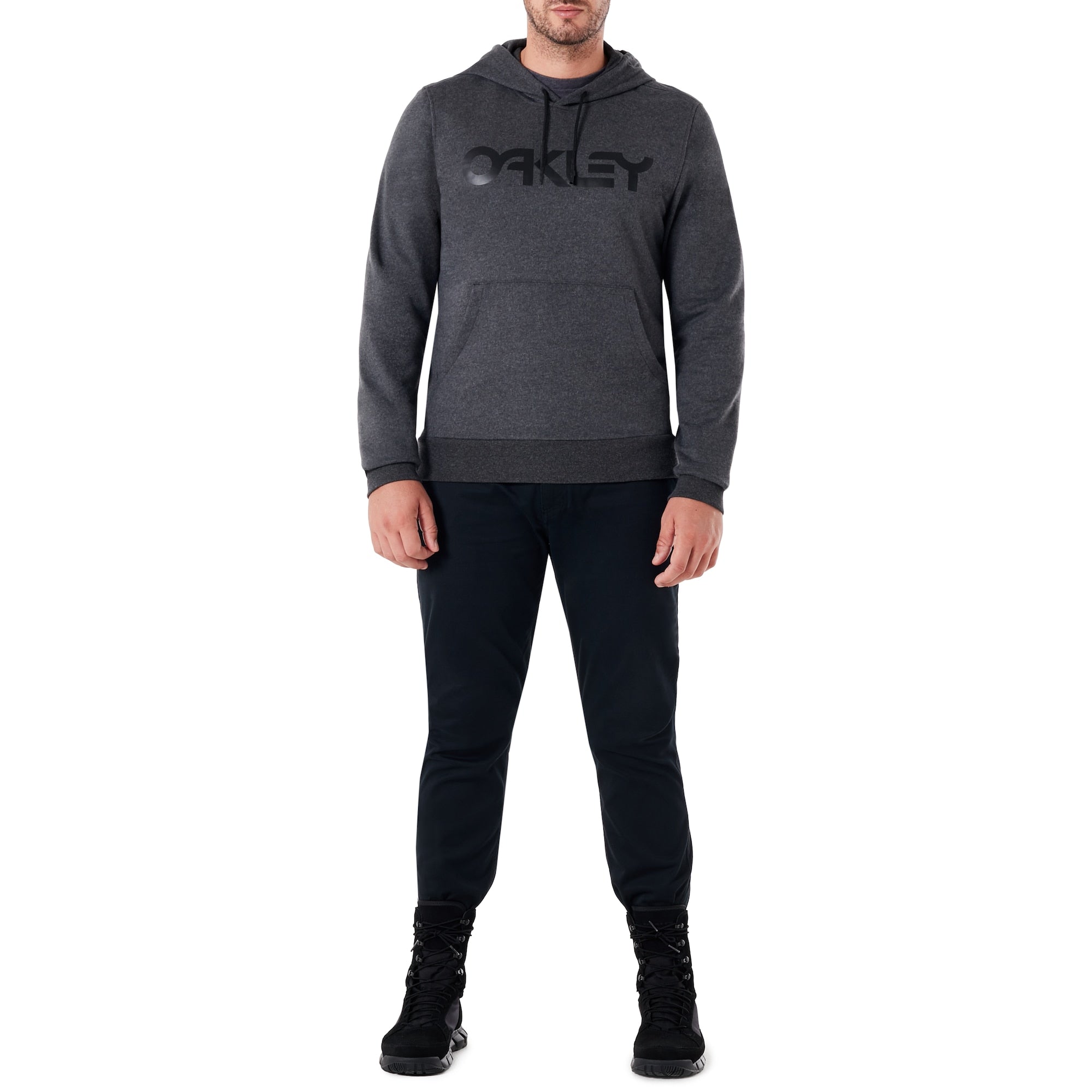 Oakley B1B Po Hoodie (Blackout Light Heather)