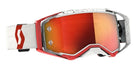 Scott prospect Motocross Goggles (White/Red/Red Chrome Lens)