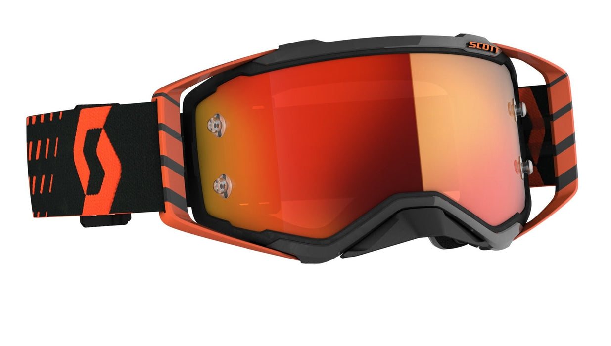 Scott prospect Motocross Goggles (Black/Orange/Orange Chrome Lens)