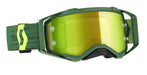 Scott prospect Motocross Goggles (Olive/Yellow/Green Chrome Lens)