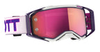 Scott prospect Motocross Goggles (Purple/White/Pink Chrome Lens)