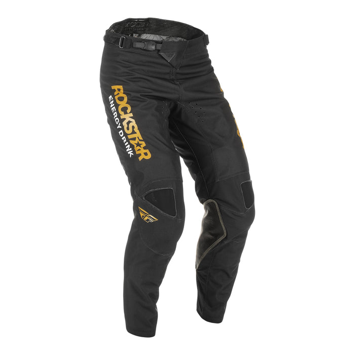 Fly Racing 2022 Kinetic Rockstar Motocross Pants (Black/Gold)
