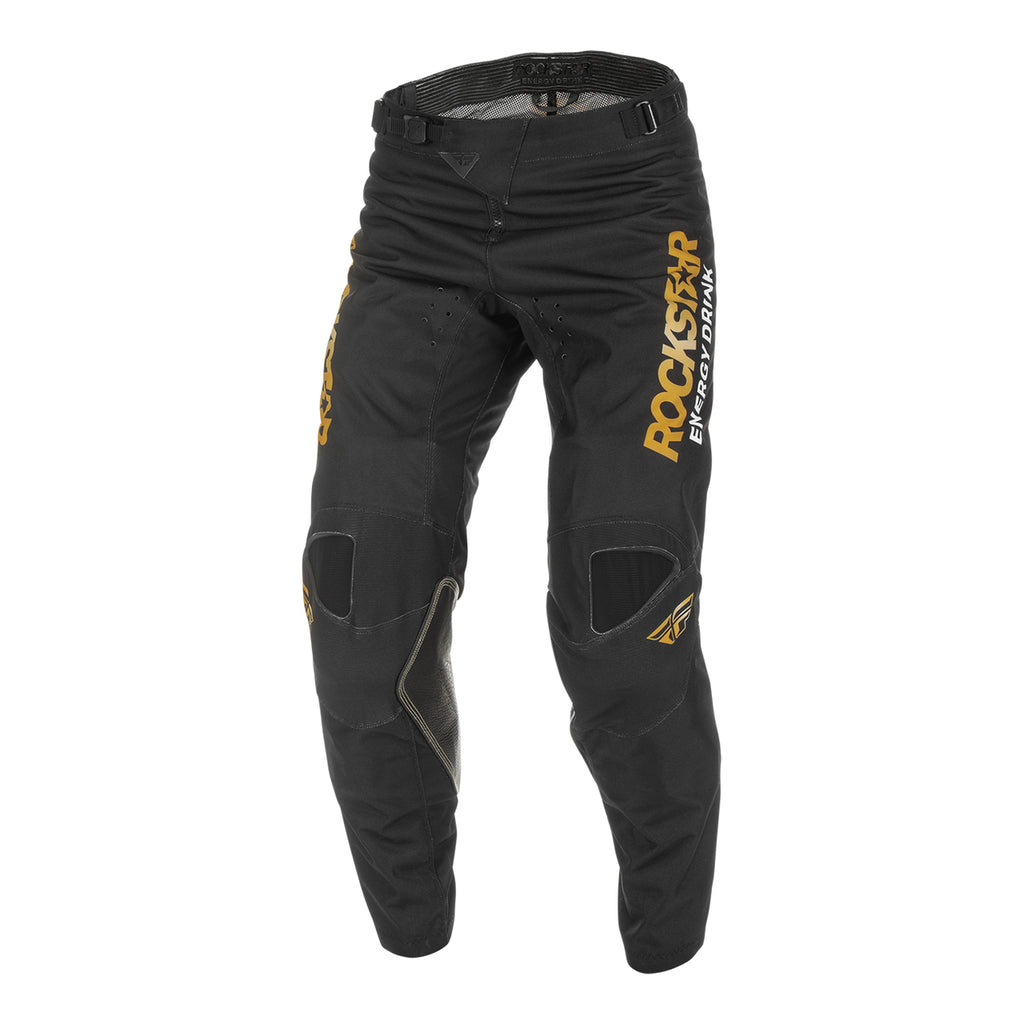 Fly Racing 2022 Kinetic Rockstar Motocross Pants (Black/Gold)