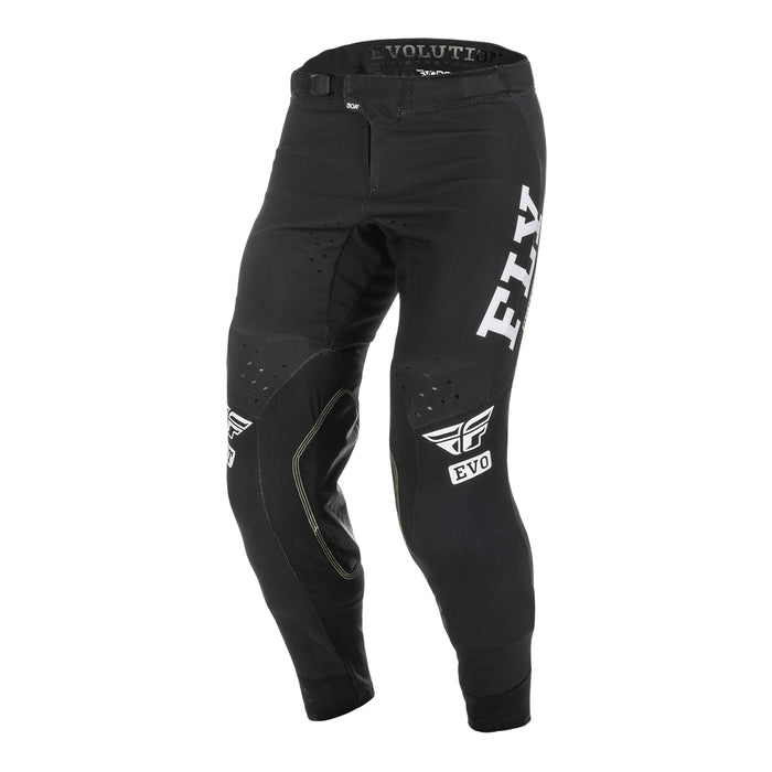 Fly Racing 2022 Evolution DST Motocross Pants (Black/White) front left