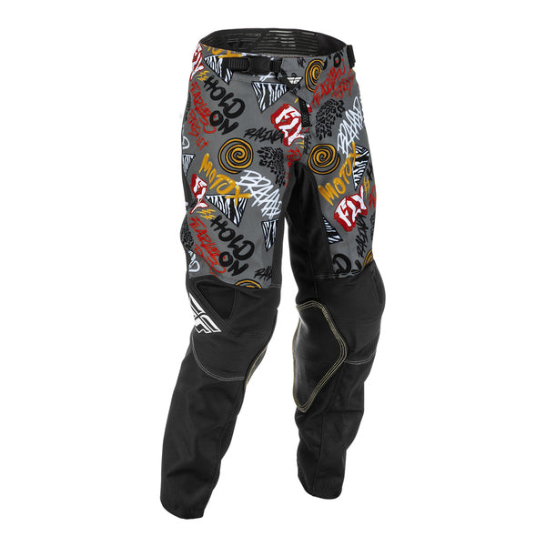 Fly Racing 2022 Kinetic Rebel Youth Pants (Black/Grey)