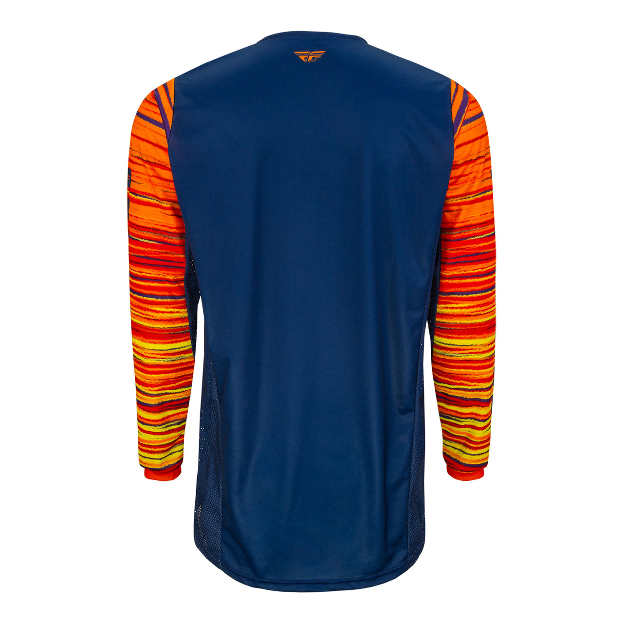 Fly Racing 2022 Kinetic Wave Motocross Jersey (Orange/Blue) back