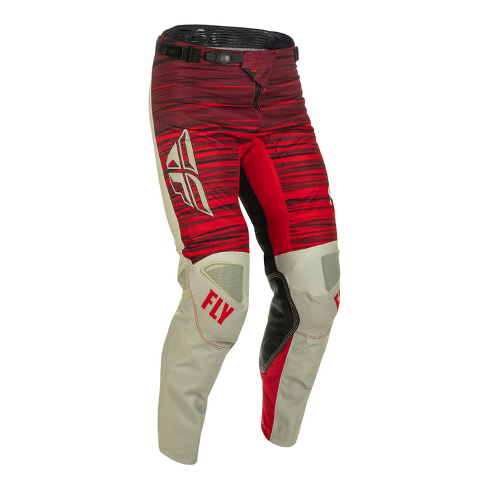 Fly Racing 2022 Kinetic Wave Motocross Pants red/ivory front