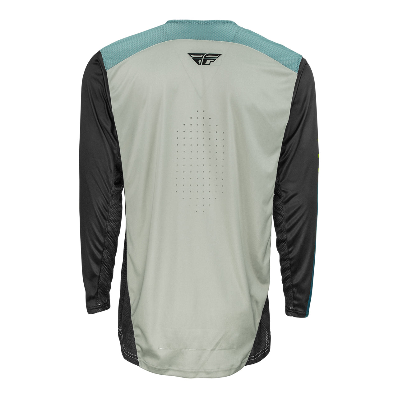Fly Racing 2022 Lite Adult Motocross Jersey (Grey/Teal/Hi-Vis) back