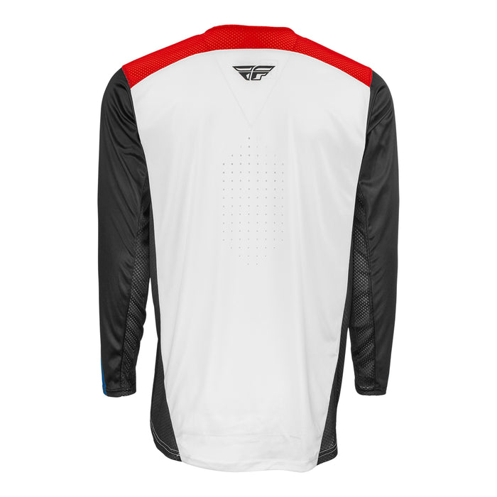 Fly Racing 2022 Lite Adult Motocross Jersey (Red/White/Blue) back