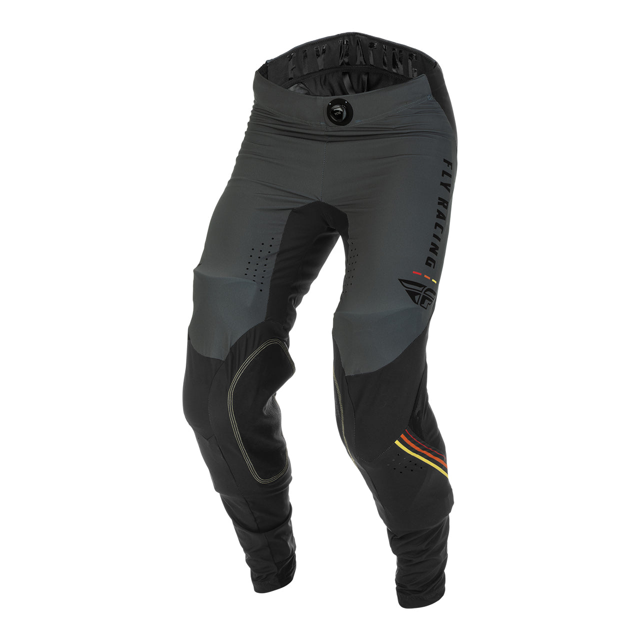 Fly Racing 2022 Lite S.E. Adult Speeder Motocross Pants (Metal/Red/Yellow) front