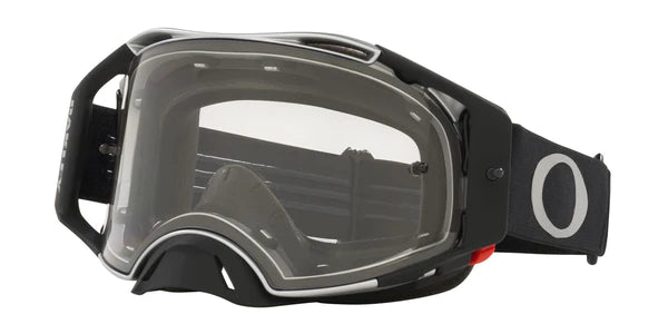 Oakley Airbrake Motocross Goggles (Tuff Blocks Gunmetal - Clear Lens)