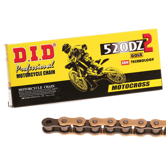 DID Chain DZ2 Racing Gold and Black Chain (520 x 120) — Torbay ...