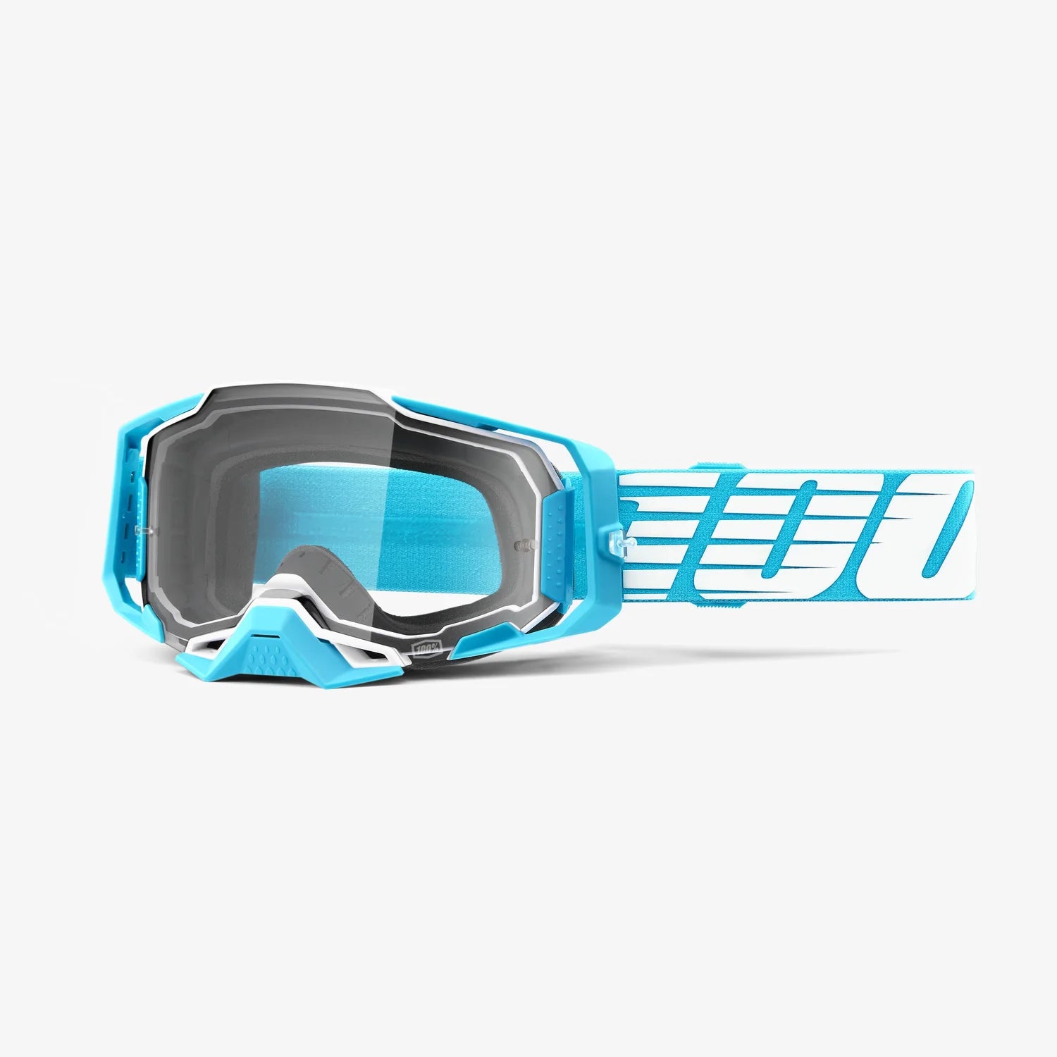 100% ARMEGA MX Goggles (Oversized Sky Clear Lens)