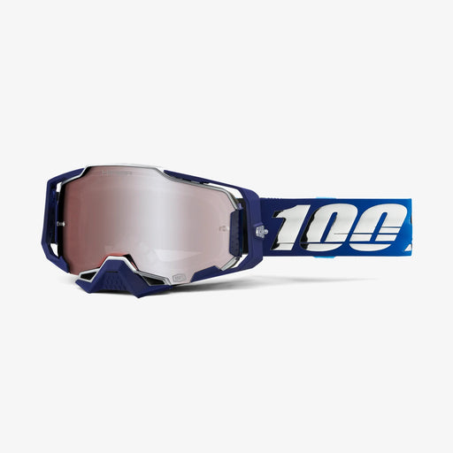 100% ARMEGA HIPER MX Goggles (Novel - Mirror Silver Flash Lens)