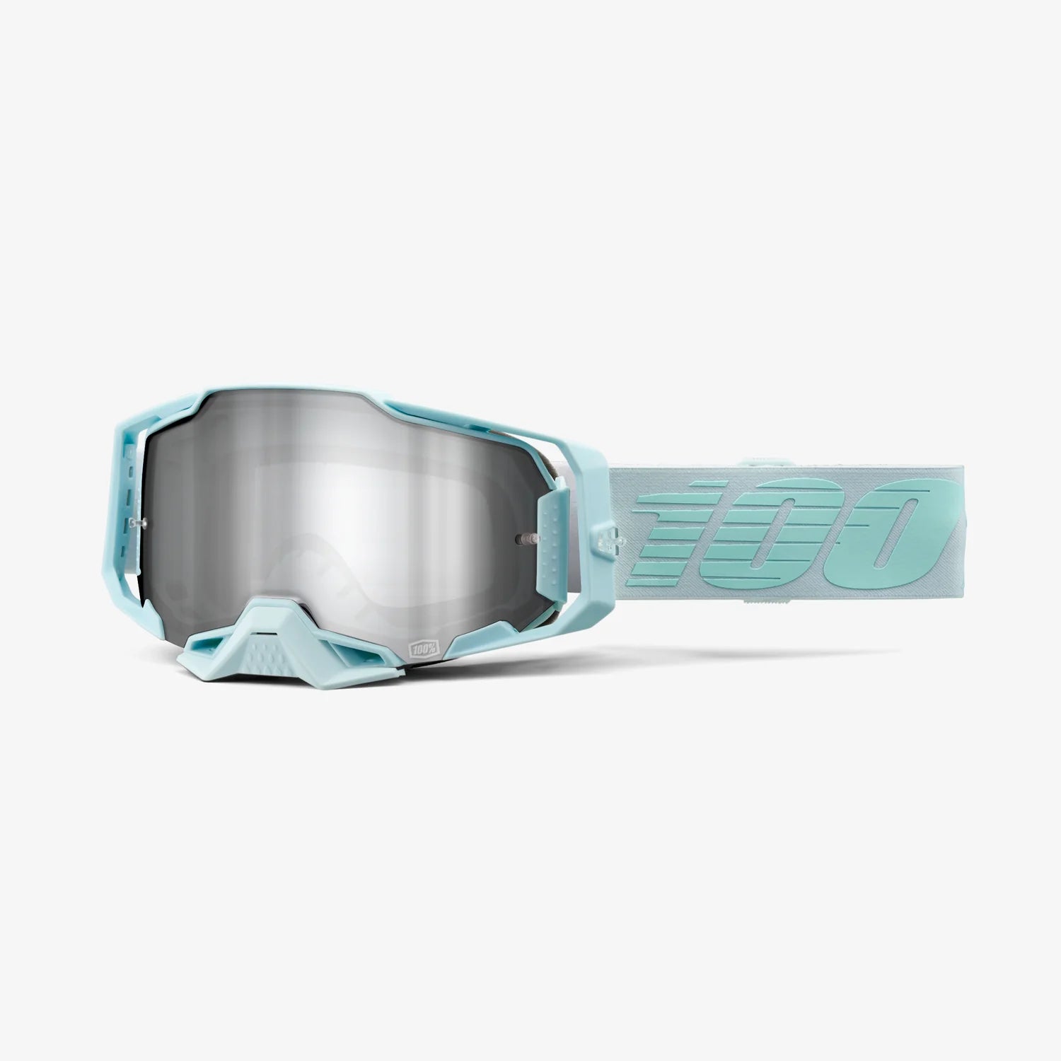 100% ARMEGA MX Goggles (Fargo - Mirror Silver Flash Lens)