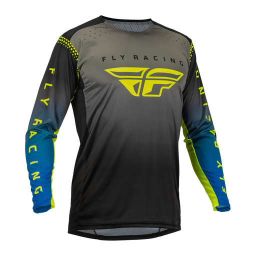 Fly 2023 Lite Jersey (Colour: Grey/Blue/Yellow | UK Size: M)