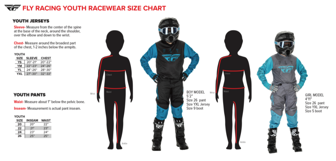 Fly Racing Size Guide