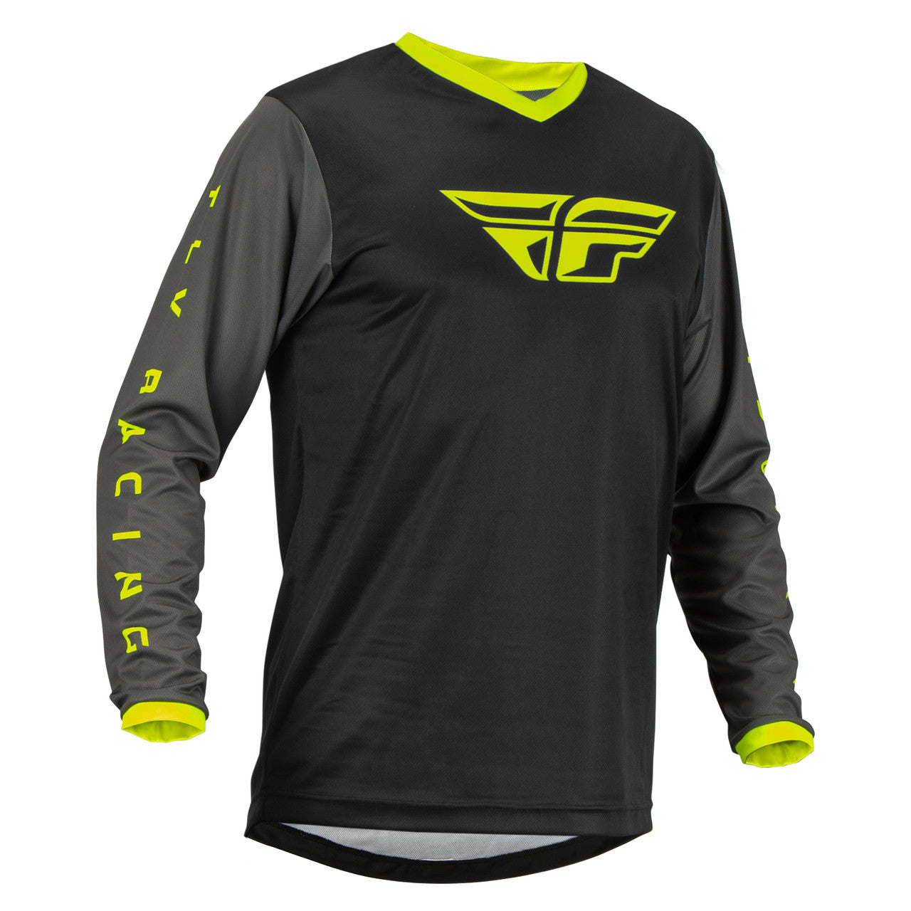 Fly 2023 F-16 Motocross Jersey (Colour: Black/Hi-Viz | UK Size: L)