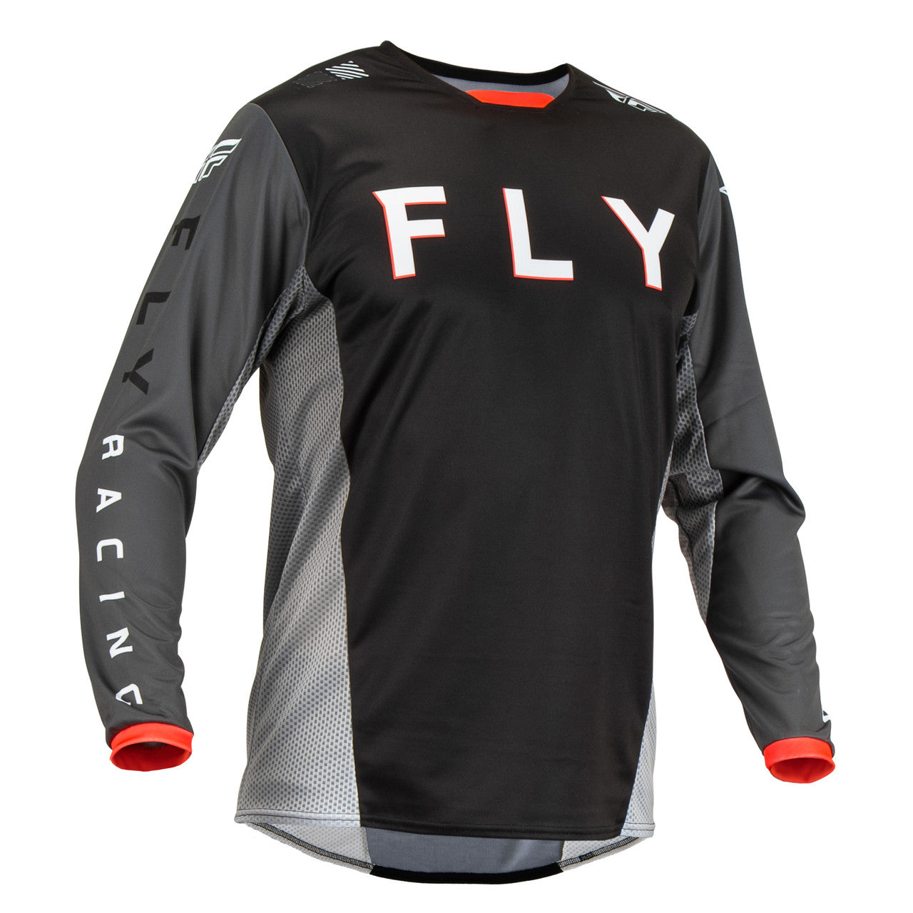 Fly 2023 Kinetic Kore Motocross Jersey (Colour: Black/Grey | UK Size: L)