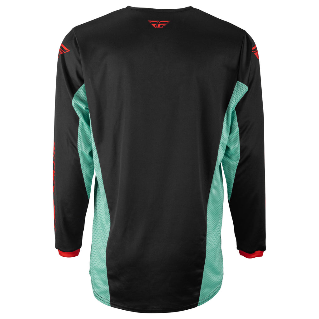 Fly 2023 Kinetic S.E. Rave Motocross Jersey (Colour: Black/Blue/Red | UK Size: S)