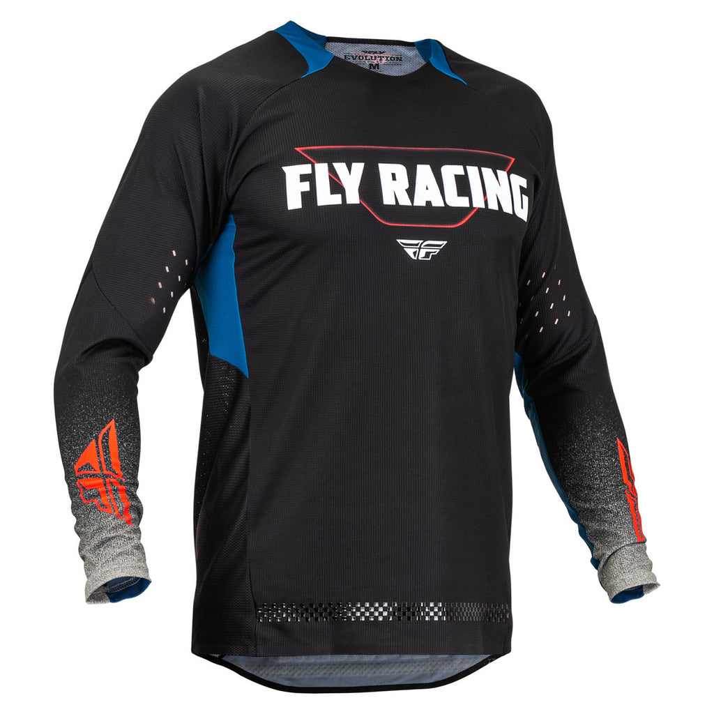 Fly 2023 Evolution DST Jersey (Colour: Black/Grey/Blue | UK Size: L)