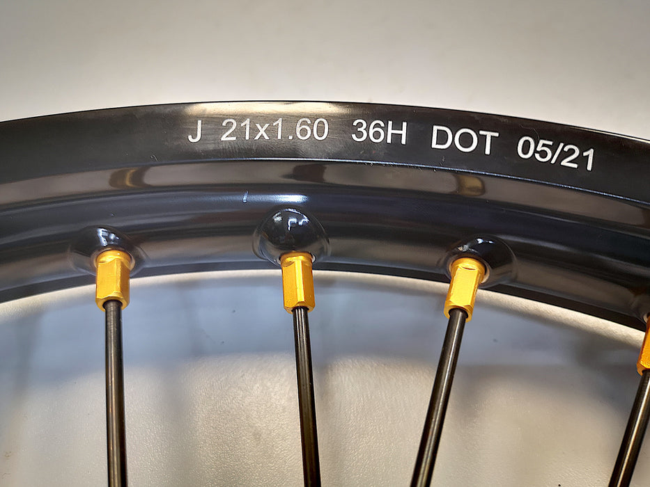 Sur Ron SMPro front wheel upgrade J 21x1.60 36H DOT 05/21
