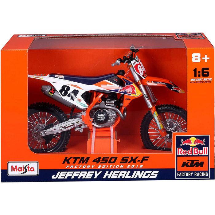 Jeffrey Herlings KTM450 1:6 Scale Model in box