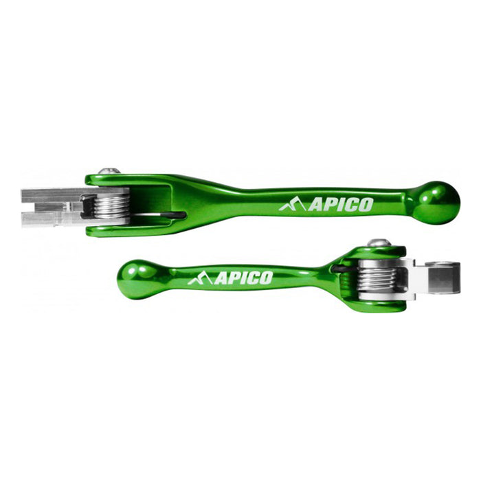 Motocross Flexi Lever by Apico (Kawasaki/Suzuki) Green